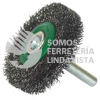 2195 CEPILLO CIRCULAR DE ALAMBRE ONDULADO CON VASTAGO (2-3/4"X1/2"X1/4") TENAZIT