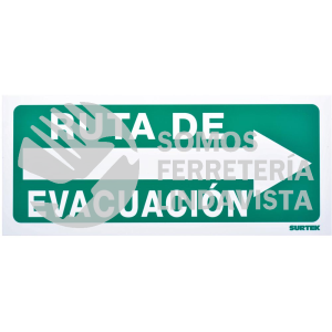 SES4 SEÑAL "RUTA DE EVACUACION" DERECHA SURTEK