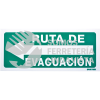 SES5 SEÑAL "RUTA DE EVACUACION" IZQUIERDA SURTEK