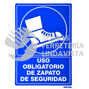 SES10 SEÑAL "USO OBLIGATORIO DE ZAPATO DE SEGURIDAD" SURTEK