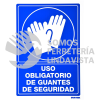 SES14 SEÑAL "USO OBLIGATORIO DE GUANTES DE SEGURIDAD" SURTEK