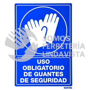 SES14 SEÑAL "USO OBLIGATORIO DE GUANTES DE SEGURIDAD" SURTEK