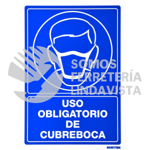 SES22 SEÑAL "USO OBLIGATORIO DE CUBRE BOCAS" SURTEK
