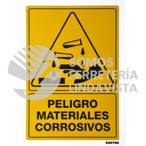 SES29 SEÑAL "PELIGRO MATERIALES CORROSIVOS" SURTEK