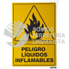 SES32 SEÑAL "PELIGRO LIQUIDOS INFLAMABLES" SURTEK