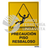 SES33 SEÑAL "PRECAUCION PISO RESBALOSO" SURTEK