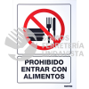 SES38 SEÑAL "PROHIBIDO ENTRAR CON ALIMENTOS" SURTEK
