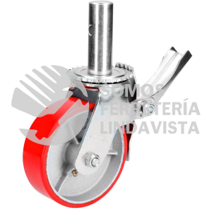 RB15B RODAJA DE POLIURETANO PARA ANDAMIO CON FRENO 6" SURTEK