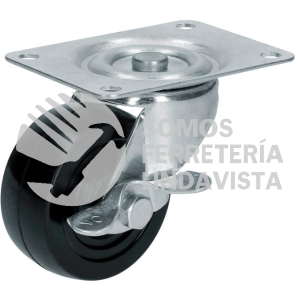 RH7B RODAJA DE HULE GIRATORIA CON FRENO 3" SURTEK