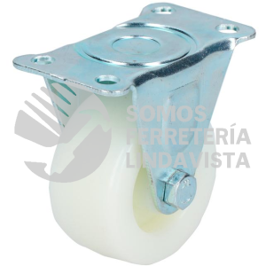 RN5F RODAJA DE POLIPROPILENO BLANCA FIJA 2" SURTEK