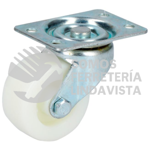 RN5G RODAJA DE POLIPROPILENO BLANCA GIRATORIA 2" SURTEK