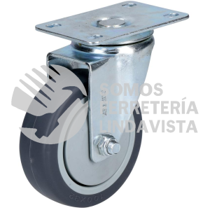 RT7G RODAJA DE TPR GRIS GIRATORIA 3" SURTEK