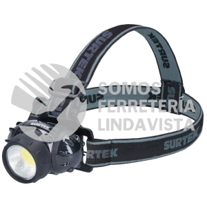 135905 LINTERNA DE LED PARA CABEZA A BATERIAS 3 PILAS "AAA" DE 100 LM SURTEK