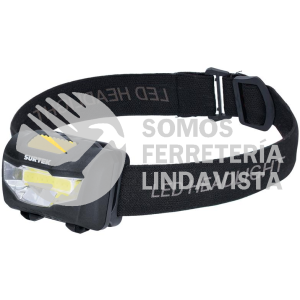 135906 LINTERNA DE LED PARA CABEZA A BATERIAS 3 PILAS "AAA" DE 120 LM SURTEK