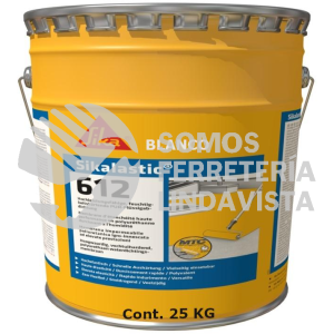 437562 SIKALASTIC 612 BLANCO CUBETA 25 KG (17 5 L) SIKA CONSTRUCCION