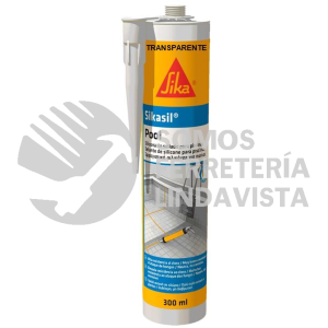 162600 SIKASIL POOL COLOR TRANSPARENTE CARTUCHO 300 ML SIKA CONSTRUCCION