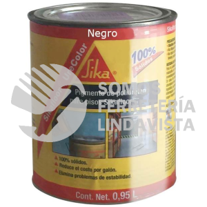 429164 SIKAFLOOR URECOLOR NEGRO LATA 0 25 GAL SIKA CONSTRUCCION