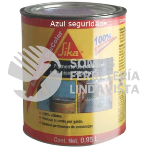 192354 SIKAFLOOR URECOLOR AZUL SEGURIDAD LATA 0 25 GAL SIKA CONSTRUCCION