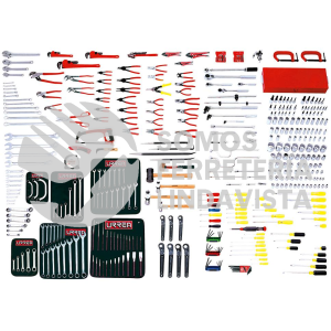 99620 JUEGO MAESTRO INDUSTRIAL COMBINADO 395 PIEZAS, SIN GABINETE URREA