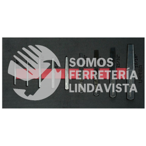 CH132 JUEGO DE EXTRACTORES RECTOS PARA TUBO, 9 PIEZAS URREA