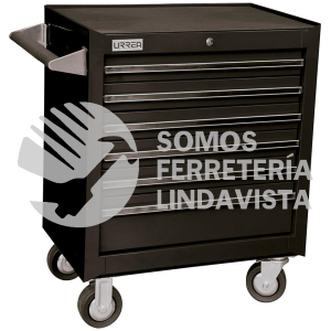 X27M6N GABINETE MOVIL 6 GAVETAS 27" NEGRO SERIE X URREA