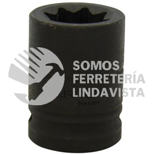 7518S DADO DE IMPACTO CUADRO DE 3/4", 8 PUNTAS, EN PULGADAS, 1-1/8" URREA