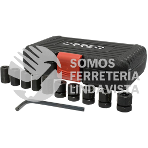 SR10S JUEGO PARA REMOVER E INSTALAR PERNOS EN PULGADAS, 10 PIEZAS URREA