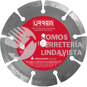 DDIS14 DISCO DE DIAMANTE SEGMENTADO, 14" URREA