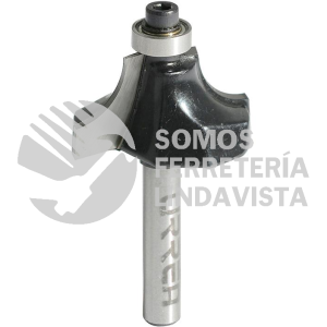 BR1417 BROCA PARA ROUTER DE ACERO REDONDEADORA DE MOLDADURA CON BALERO 1-1/4" ZANCO DE 1/4" URREA