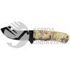 685 CUCHILLO DE ACERO INOXIDABLE CON MANGO DE PLASTICO DE 8-5/16", PARA CAMPAMENTO URREA