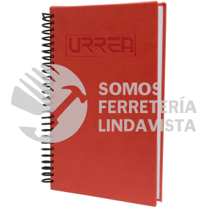 CUAD100 CUADERNO DE RAYA CON PASTA DURA DE VINIL, 100 HOJAS URREA