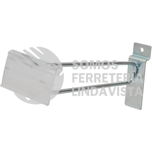 124132 GANCHO PARA PANEL RANURADO CON PRECIADOR PLASTICO, 4" SURTEK