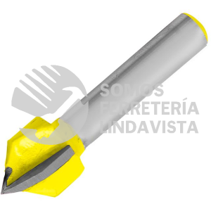 119264 BROCA PARA ROUTER DE ACERO CORTE EN "V" 3/8" ZANCO DE 1/4" ZANCO DE 1/4" SURTEK