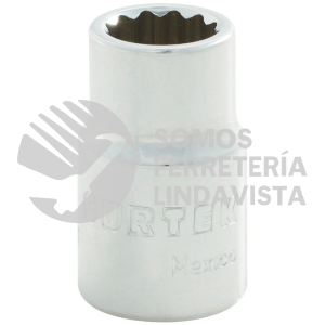 F5112 DADO EN PULGADAS CUADRO DE 3/8", 12 PUNTAS, 3/8" SURTEK