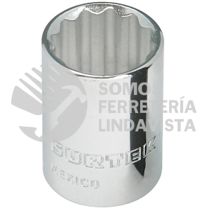F5124 DADO EN PULGADAS CUADRO DE 3/8", 12 PUNTAS, 3/4" SURTEK