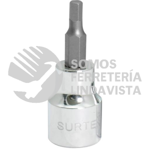 F51H08M DADO CON PUNTA HEXAGONAL METRICO CUADRO DE 3/8", 8MM SURTEK