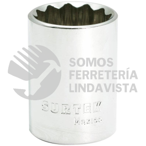 F5825 DADO EN PULGADAS CUADRO DE 1/2", 12 PUNTAS, 25/32" SURTEK