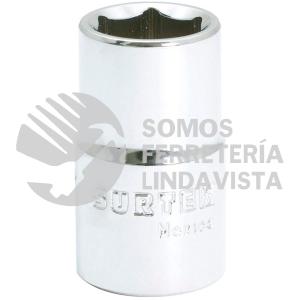 F5816H DADO EN PULGADAS CUADRO DE 1/2", 6 PUNTAS, 1/2" SURTEK