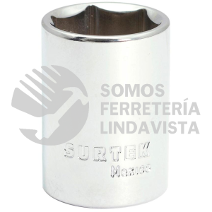 F5822H DADO EN PULGADAS CUADRO DE 1/2", 6 PUNTAS, 11/16" SURTEK