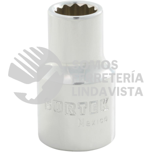 F5811M DADO METRICO CUADRO DE 1/2", 12 PUNTAS, 11 MM SURTEK
