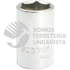 F5816HM DADO METRICO CUADRO DE 1/2", 6 PUNTAS, 16 MM SURTEK