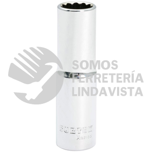 F5818L DADO LARGO EN PULGADAS CUADRO DE 1/2", 12 PUNTAS, 9/16" SURTEK