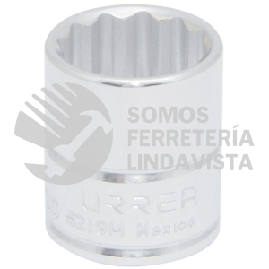 5221M DADO CUADRO DE 3/8", 12 PUNTAS, METRICO, 21 MM URREA
