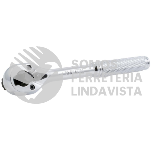 F5850 MATRACA DOBLE PARA DADOS CUADRO DE 3/8" Y 1/2", CABEZA TIPO PERA, MANGO MOLETEADO SURTEK