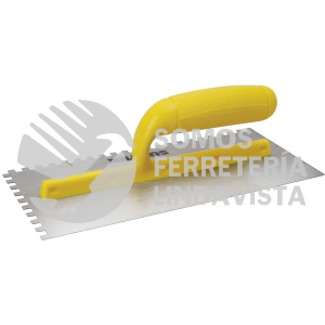 123188 LLANA DENTADA CUADRADA DE ACERO AL ALTO CARBON CON MANGO PLASTICO 11" X 5" SURTEK