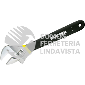 512P LLAVE AJUSTABLE CROMADA CON MANGO GRIP DE PLASTISOL 12" SURTEK