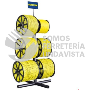 EXCUERDA EXHIBIDOR CON CUERDAS DE POLIPROPILENO 90 X 91 X 186 CM, 9 PIEZAS SURTEK