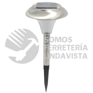 LUJS01 LUMINARIO DE LED ESTACA RECARGABLE SOLAR TIPO GALA INOXIDABLE SURTEK