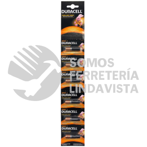 MN2400B1 TIRA DE PILAS ALCALINAS DURACELL "AAA", 6 PIEZAS SURTEK