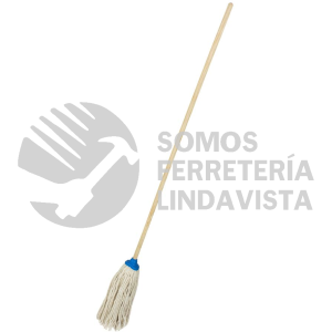 LIM01 TRAPEADOR DE PABILO DE ALGODON 300 G CON BASTON DE MADERA 120 CM FOY